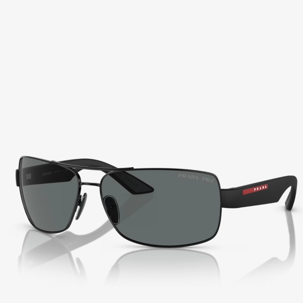Prada Sunglasses style Linea Rossa 50zs  black frame.  Unisex .  BRAND NEW